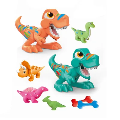 Kid Toy Clay Non-toxic Play Dinosaur Color Mud Dough Clay Maker Machine