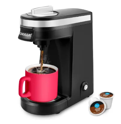 Single Cup Coffee Maker, for K Capsule and Ground Coffee, Single Cup Coffee Maker, Black