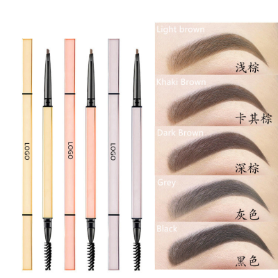 New Style Custom Label Eyebrow Pencils Slim Waterproof Private Label Eyebrow Pencil for Eye Brow