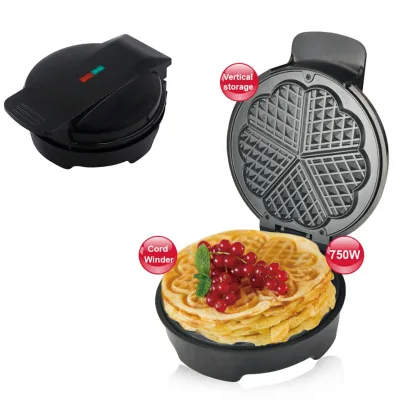 Individual Electric Mini Waffle Maker Machine Timer Thermostat Control Bakeware Non-Stick Egg Bubble Waffle Maker