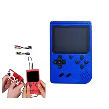 Kids Adult Portable Handheld Game Player with Gamepad Two 2 People Play Same Time 400 in 1 Game Big Battery