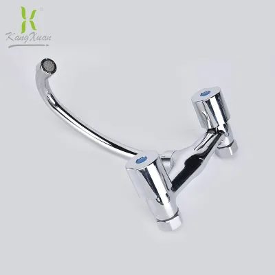 New Plastic Kitchen Faucet with Two Handles of coke and Heat Mixer