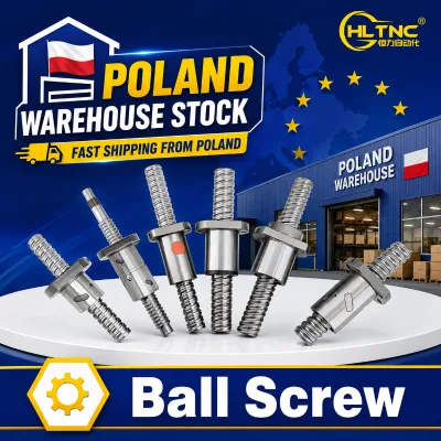 EU Poland Stock SFU1204 1605 1610 Ball Screw Kit Linear Bearing Single Nut Ballscrew for CNC Router 3D Printer Cutting Machine