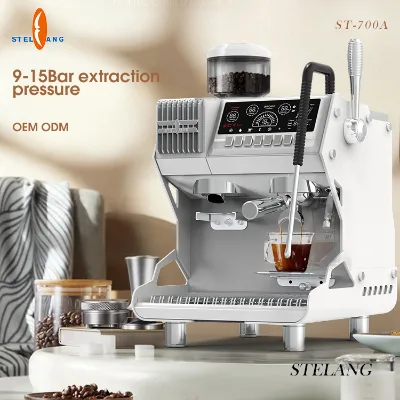Professional Italian Electric Coffee Maker 3 in 1 Single Cup Espresso Coffee Machine With Milk Frothing Function