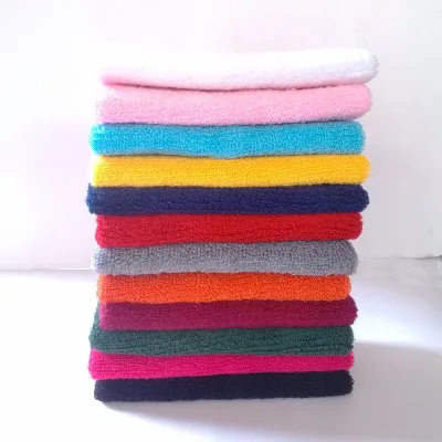 2023 New Arrival Thick Cotton Terry Cloth Sweatband Wrist Munequeras Para El Sudor for Men and Women Athletic Sports Tennis Gym
