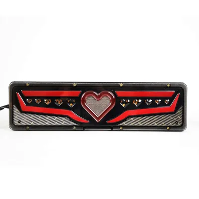 Led Steering Tail Lights Assembly Flowing Turn Signal Stop Turn Signal Stop Brake Trailer Lights for Tractor Truck Accessories
