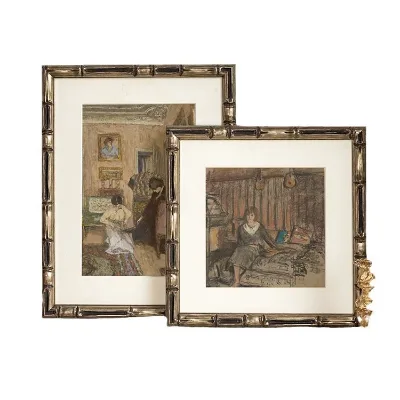 Resin Vintage Frame 5x7/6x8/8x10 Canvas Oil Painting Art Prints for Wall Hanging