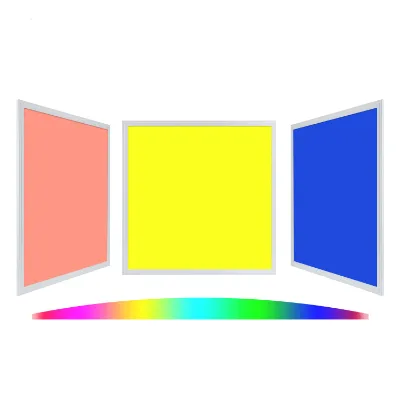 High Brightness Acrylic Light Guide Plate 24 W RGB Pure White Square LED Flat Panel Light