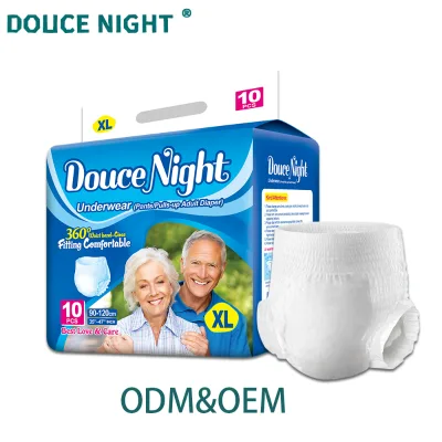 Absorption for Unisex Adults Factory Wholesale Ultra Thin High Quality Disposable Adult Diapers with Leak Guard Soft Breathable