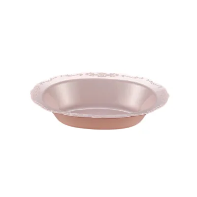 Hard Plastic Disposable pink Color Plastic Bowls Without Lid