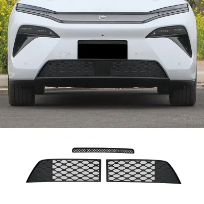 Front Grille Bug Screen 2015-2018 BYD Tang L DM-i/EV 1st Gen ABS Material No-Drill Condenser Protection Cover Gloss Black