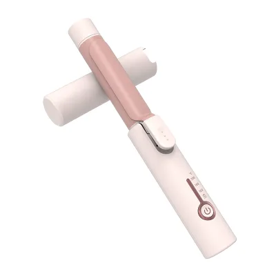 Compact and Lightweight Travel Outdoor Wireless 3-speed Adjustable Temperature Small Hair Curling Iron