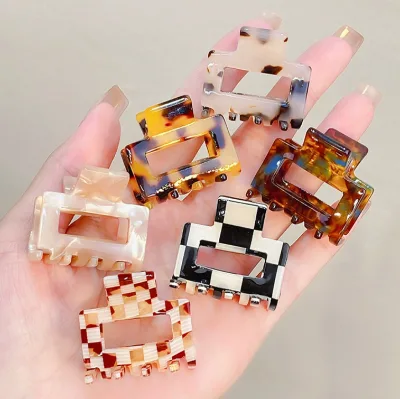 Wholesale Mini Cellulose Acetate Hair Claw Clips Decorative Acetate Hair Claw for Hair Styling