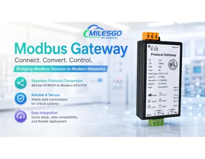 Sunfull MOD1001-ARM Smart Building BMS Gateway:Integrate HVAC,Lighting & Meters Via Modbus RTU to Ethernet