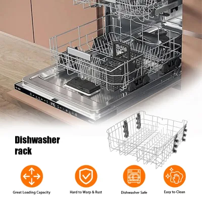 Modern Design Stainless Steel Kitchen Storage Dish Rack Organizer with PE Powder Coating for Household Dishwasher Rack