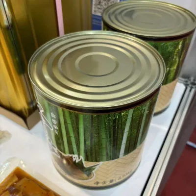 The 3 KG Canned Package of Earth Scented Whole Piece of Natural Winter Bamboo Sprouts for U.S. Supermarket