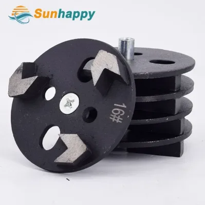 SUNHAPPY Diamond Dry Abrasive Disc High Hardness 100mm Diameter OEM Stainless Steel Polishing Pad for Concrete