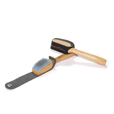 JW Durable Wooden Handle Wire Hair Dance Shoes Brush