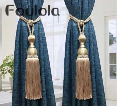 Modern Decorative Window Curtain Rod Fittings Curtain Cord Tiebacks Curtain Accessories