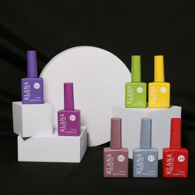Hot Selling Nail Gel Polish 66 Color With Surface of the Bottle Is the Same Color As Nail Polish