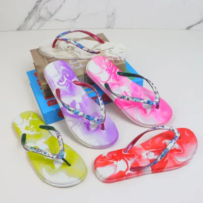 China Wholesale Fancy Flip Flops De Goma Footwear Flip-flops Slippers for Women and Ladies