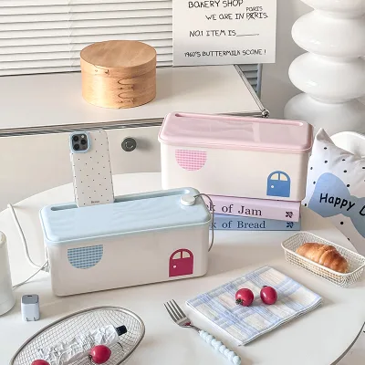 Desktop Eco-Friendly Office Organization Cable Management Storage Box Folding Design Rectangle Shape Sustainable ABS Plastic