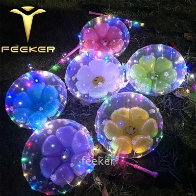 Helium Ballons Light Up Balloons Led Inflatable Jellyfish Balloon
