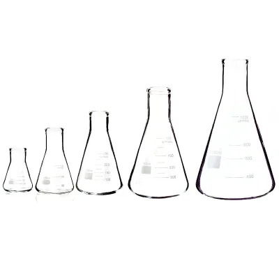 Lab Glass 5000ml 2000ml 50 ml 250ml Erlenmeyer Flask with Cork