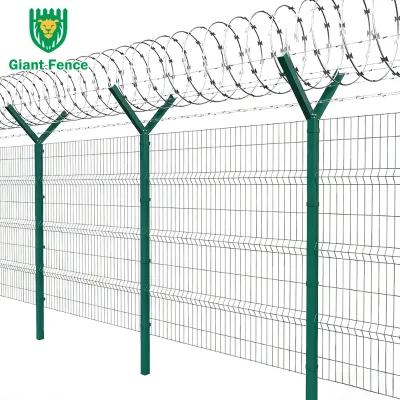 ISO No Climbing Welded V 3D Wire Mesh Modern 5mm Garden Factory Trellis PVC Fence Panels Cheap Galvanized Protection