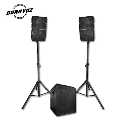 China Professional Speaker Multi-media Player 15 Inch Subwoofer  4 Inch Line Array Speaker