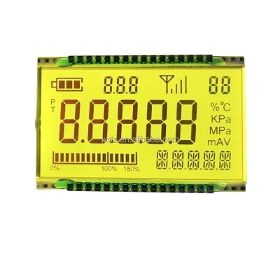 FSTN segment code LCD screen temperature and humidity pressure instrument segment code lcd 8-segment lcd display QYF2968 New