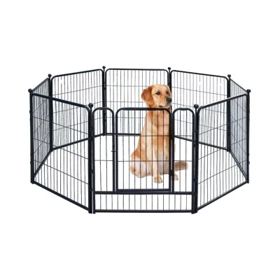 Luxurious Modern Style High Fence for Dogs Cats Small Animals Customized Logo Solid Pattern Iron Available in Multiple Sizes