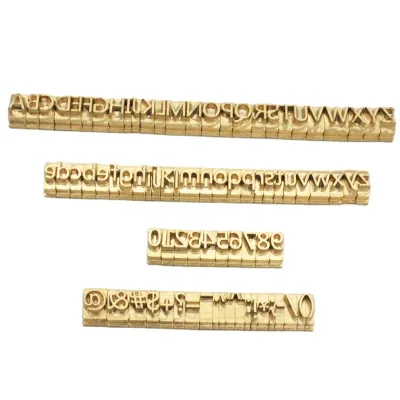 Custom Copper Alphanumeric Symbols Brass/Replaceable Die Stamp Leather Craft Seal Tool