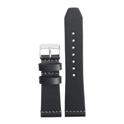 Top Grain Leather Watch Band 23 mm Handmade Stitching Quick Release Genuine Leather Watch Strap