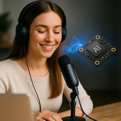 Superior Voice Isolation Microphone Plug Play Design Battery Powered 1-Year Warranty for TikTok Creators Customization Support