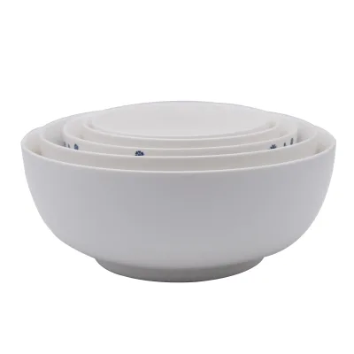 Big Soup Bowl, White Ceramic Noodle Bowl, Customized Design logo Fast Sample Making, Multiple Sizes Are Available