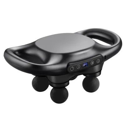 Waist Leg Whole Body Fascia Massager Handheld Upgraded Extension Four Head 9 Gear Cordless Massage Gun