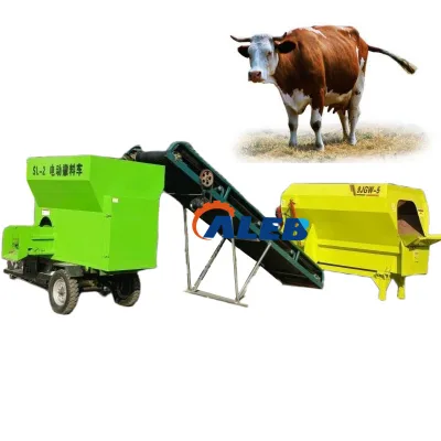 Easy to Operate Electric Three Wheel Corn Straw Forage Feed Spreader Mixing Machine