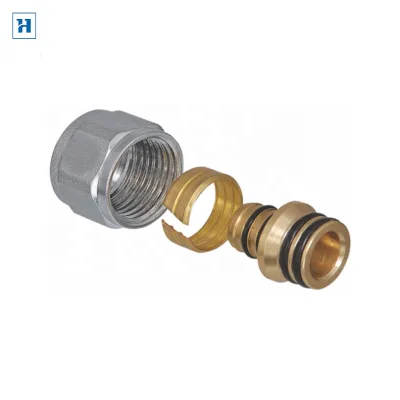 Eurocone Brass Manifold Actuator NC Adaptor 12-20mm Underfloor Heating UFH Pipe PEX Manifold Compression Fitting Radiant Heat