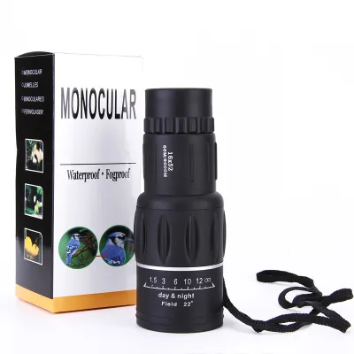 16X52 Dual Focus Monocular Waterproof Hunting Spotting Telescope 16 Times Magnification for Outdoor Fishing Camping Measurement
