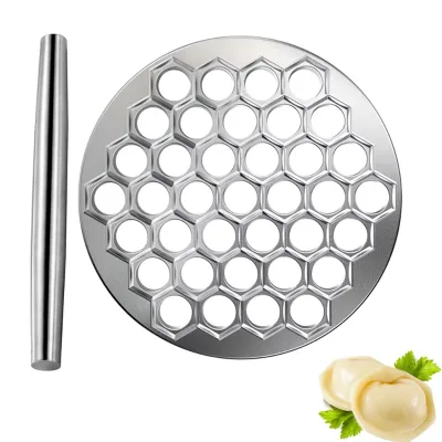 Dumpling Mold 37 Wonton Machine Metal Dumpling Mold Kitchen Dumpling Pressing Tool Simple and Easy to Use