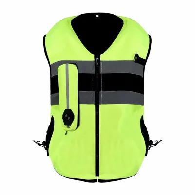 Durable Extra Hip Protection Airbag Jacket Vest Off-Road Adventure Reflective Strips Breathable Winter Unisex Motorcycle Touring
