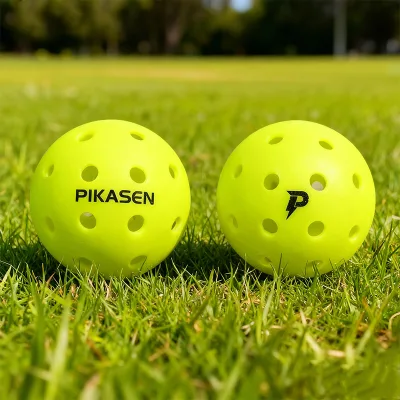 PIKASEN  75mm 40 Hole Factory Custom Wholesale, Apa Approved Outdoor Pick Ball Competition Ball