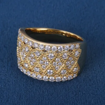 925 Sterling Silver /Solid Gold Jewelry Custom Fine Ring 2024New Fashion Fine Ring Factory Hign End Jewelry Ring
