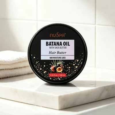 NUSPA New High Quality Hair Daily Care Intense Moisture Dry Hair Shea Butter Batana Hair Moisturizer Butter Cream for Curly Hair