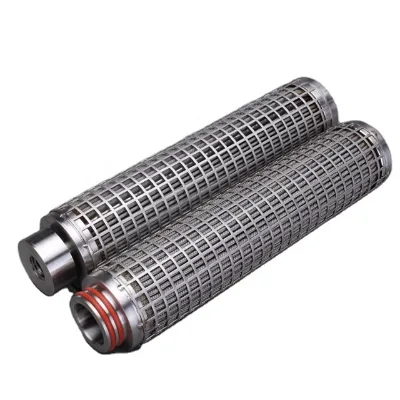 10 Micron Stainless Steel Mesh Pleated Filter Cartridge with 1'' BSP Threaded Connection for Agressive Solvents Filtration
