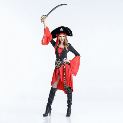 High Quality Roleplay Party Adult Fancy Dress Pirate Cosplay Costumes Halloween Outfit