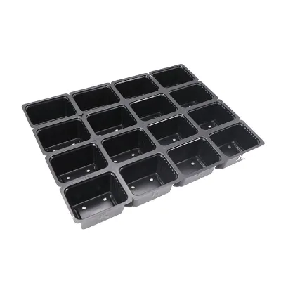Free Sample Black Plastic Vegetable Flower Nursery Planting Seedling Growing Tray