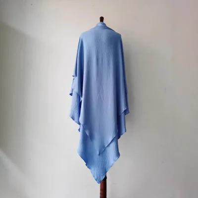 New-style Double-layer Solid Polyester Shawl/hijab Winter Outdoor Wear