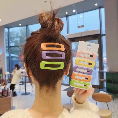 Korean Fashion Leather Hairpin Hair Bangs Clip Fashion BB Clip Korean Fashion Leather Hairpin Hair Bangs Clip Women Girls
